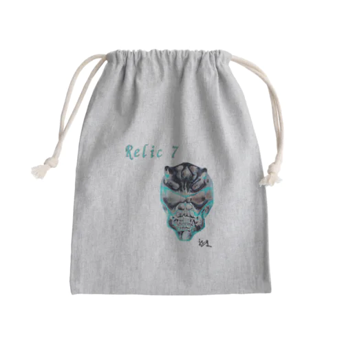 Relic 7　二角鬼スカル Mini Drawstring Bag