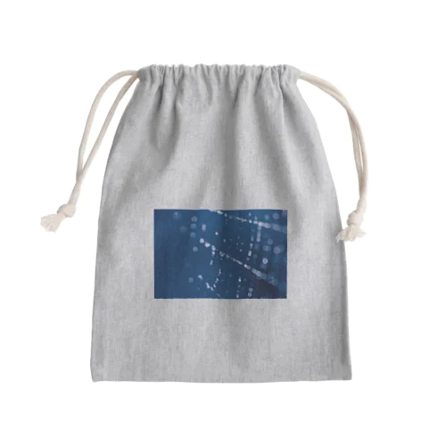 朝露と糸 Mini Drawstring Bag