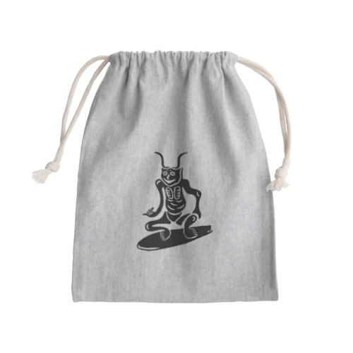 波乗り元三大師(魔除け) Mini Drawstring Bag