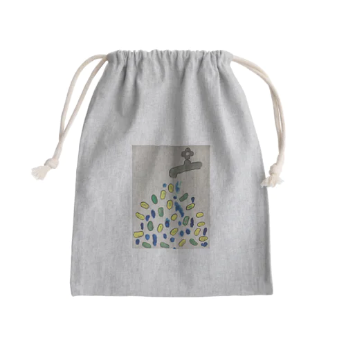 金の成る蛇口 Mini Drawstring Bag