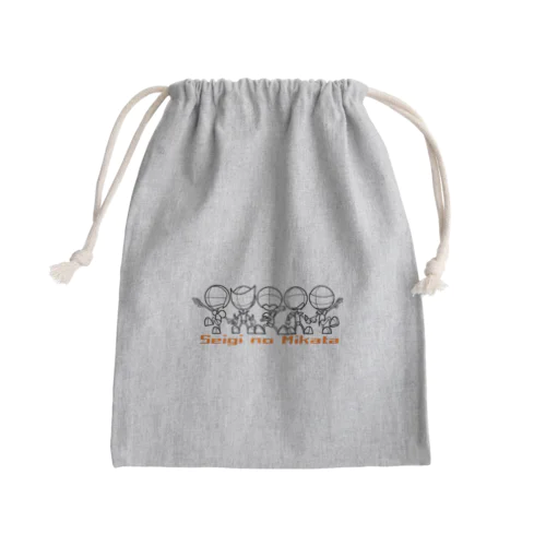 Seigi no Mikata 全員集合 Mini Drawstring Bag