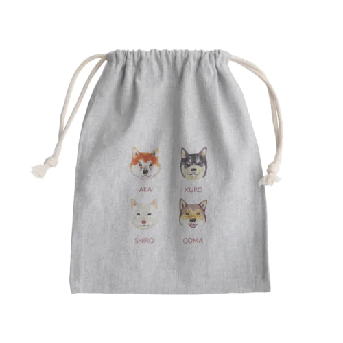 柴犬 Mini Drawstring Bag