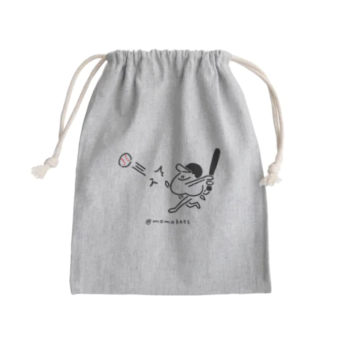 ホームラン Mini Drawstring Bag