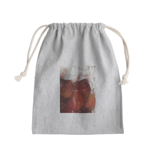 いちごのケーキ Mini Drawstring Bag