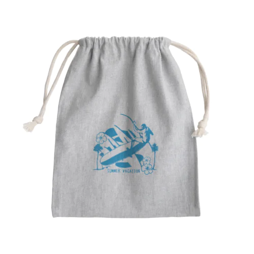 LONG BORDER Mini Drawstring Bag