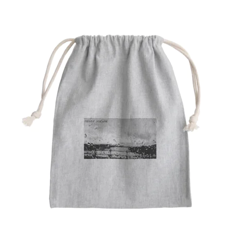 Rain　Season　（梅雨） Mini Drawstring Bag