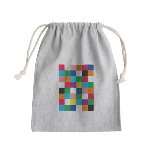 Crazy チェッカーフラッグ Mini Drawstring Bag