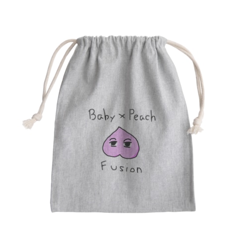 桃と赤ん坊のフュージョン フュジョ太郎 Mini Drawstring Bag
