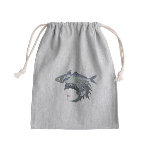 魚 Mini Drawstring Bag