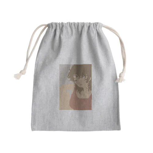 Wolf Girl Mini Drawstring Bag