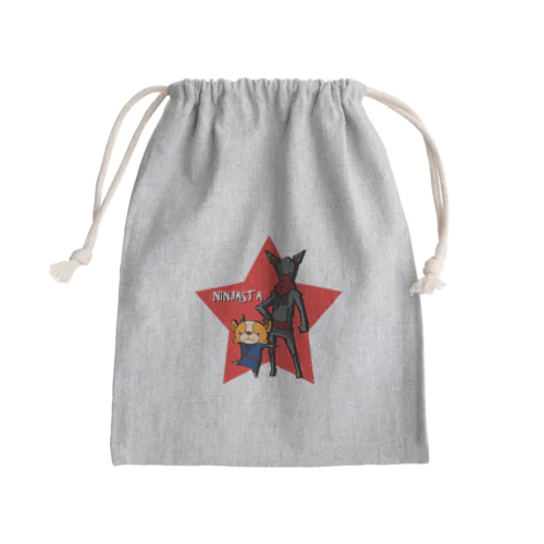 ニンジャスタ-レッドスター- Mini Drawstring Bag