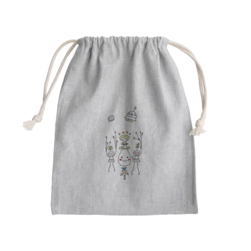 ピーポンパパパ  Mini Drawstring Bag