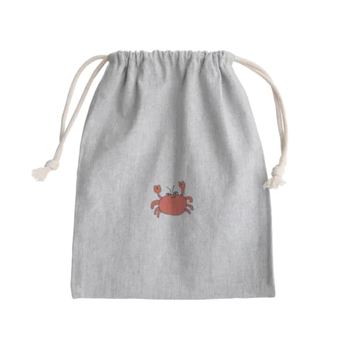 へろへろのかに Mini Drawstring Bag