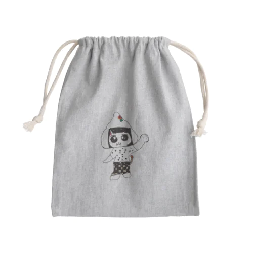 おににゃん Mini Drawstring Bag