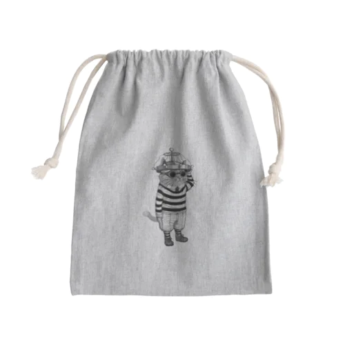 ＥＳＰハットをかぶった猫 Mini Drawstring Bag