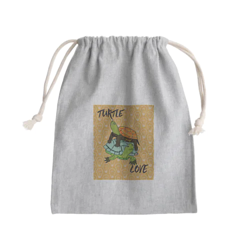 スペインイシガメとクサガメちゃん カラフル Mini Drawstring Bag