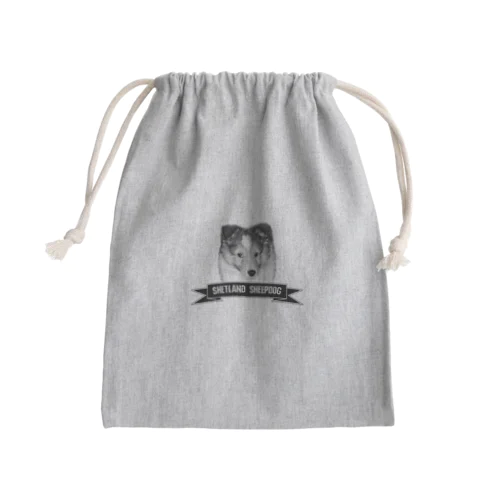 シェルティ パピー Mini Drawstring Bag