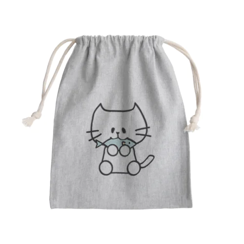 はらぺこにゃんこ Mini Drawstring Bag