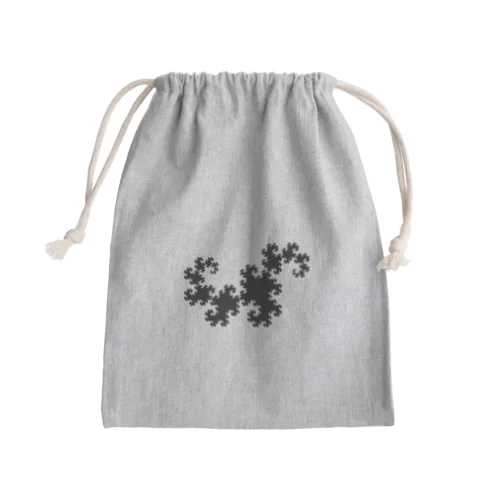 Fractal Dragon Curve Mini Drawstring Bag