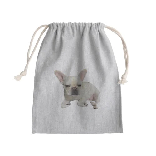 不満顔おもち Mini Drawstring Bag