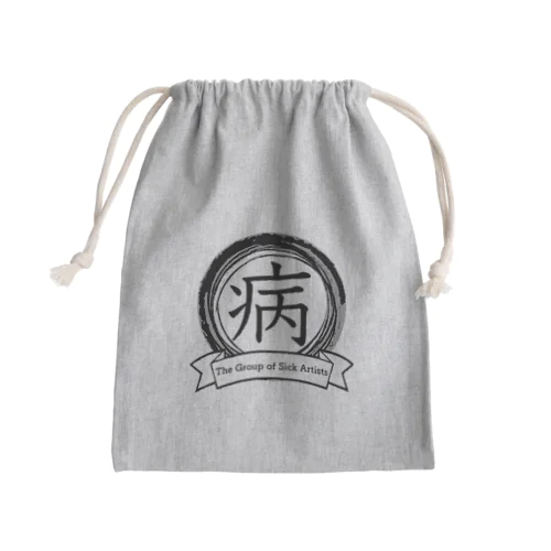 作者は病気団グッズ Mini Drawstring Bag