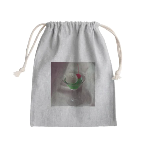 窓辺のクリームソーダ Mini Drawstring Bag