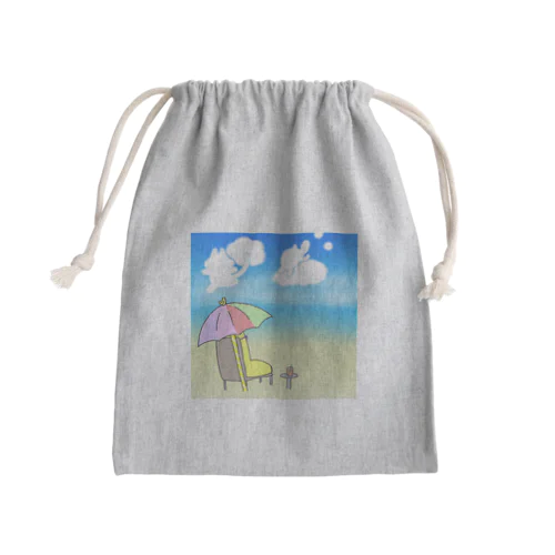 ばななさんの夏 Mini Drawstring Bag