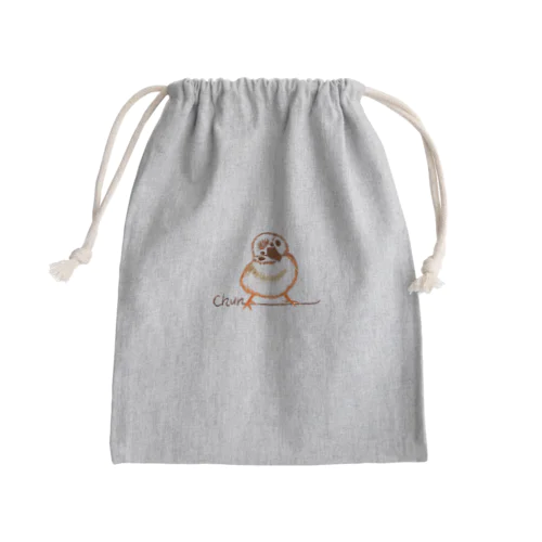 Chun ちゅん スズメ（スケッチ） Mini Drawstring Bag