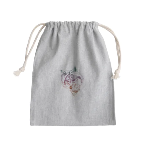 カラフル ウルフ Mini Drawstring Bag