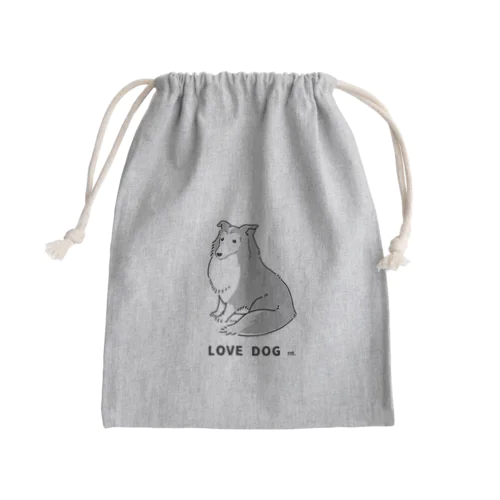 LOVE DOG:シェルティ Mini Drawstring Bag