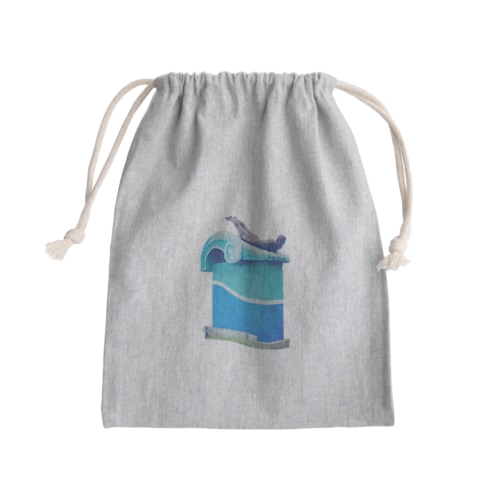 湯野浜「波乗り発祥の浜」像 Mini Drawstring Bag