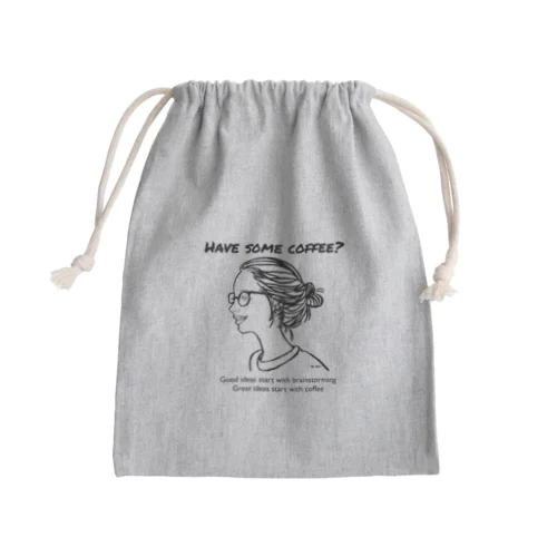 Have some coffee? Mini Drawstring Bag