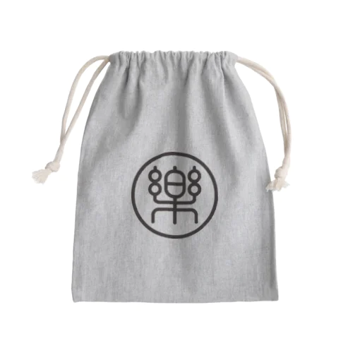 楽市ロゴ_ブラック Mini Drawstring Bag