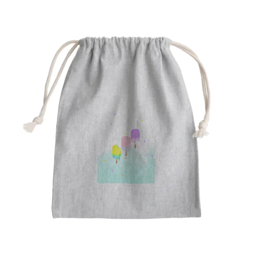 カラフルなアイスキャンディー Mini Drawstring Bag