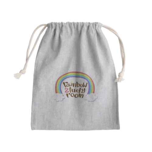 rainbow study room Mini Drawstring Bag