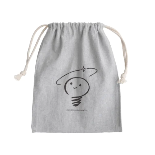 あかるいみらいけんきゅうじょのロゴ Mini Drawstring Bag