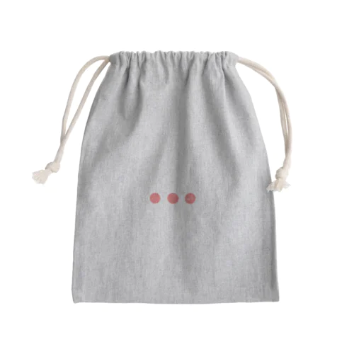 明太ドット柄 Mini Drawstring Bag