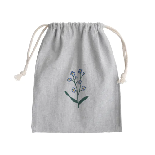 forget me not. Mini Drawstring Bag