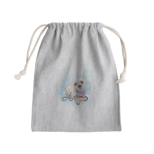 絵なんですマルチーズちゃん Mini Drawstring Bag