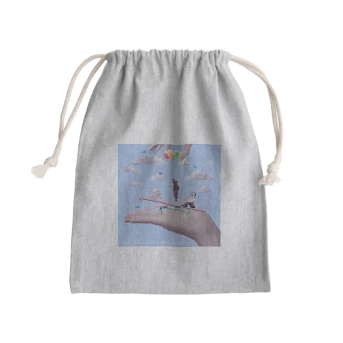 Marionette(blue) Mini Drawstring Bag