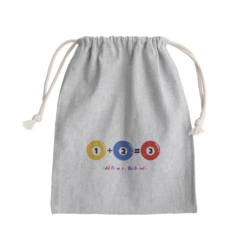 Addition in Billiards Mini Drawstring Bag