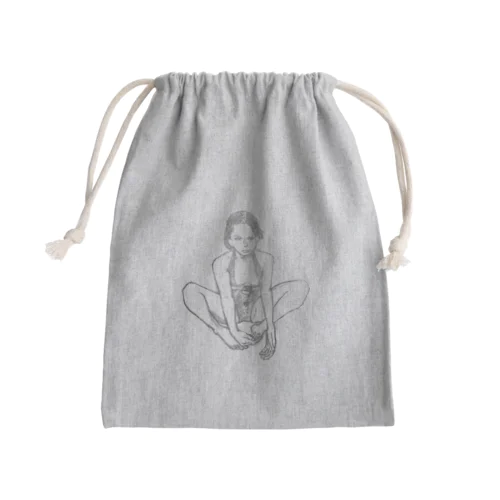 休憩 Mini Drawstring Bag