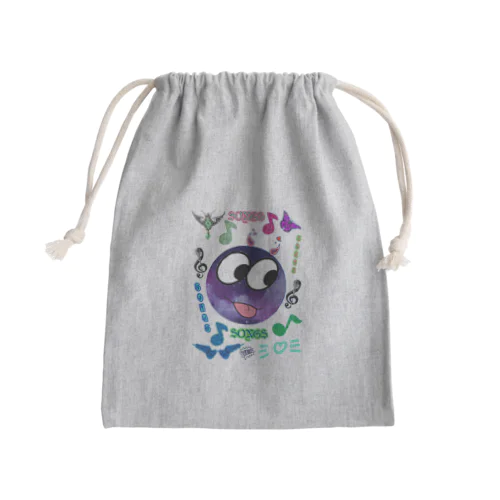 おにまるくん③ きんちゃく Mini Drawstring Bag