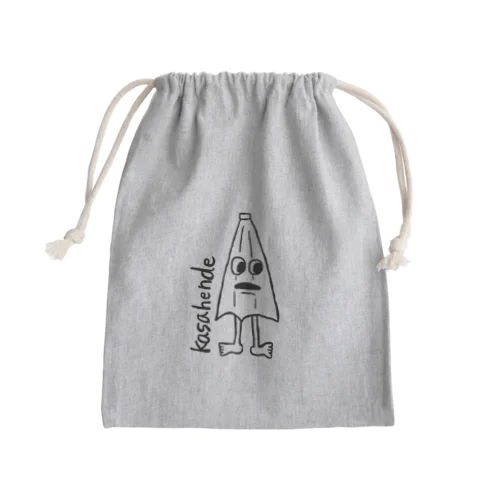 意地悪カサおばけ(ローマ字) Mini Drawstring Bag