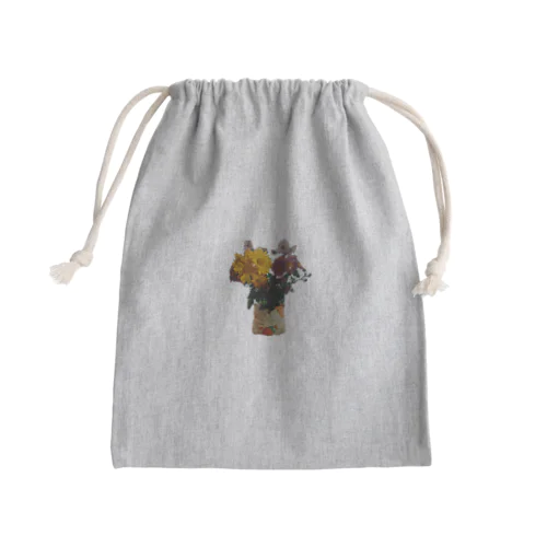 ばあちゃん家のお花 Mini Drawstring Bag