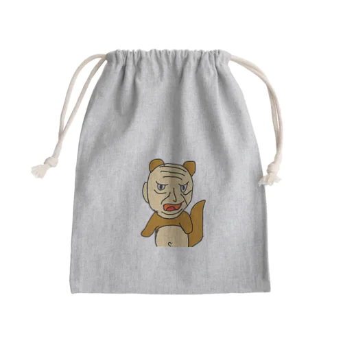 おじたぬき Mini Drawstring Bag