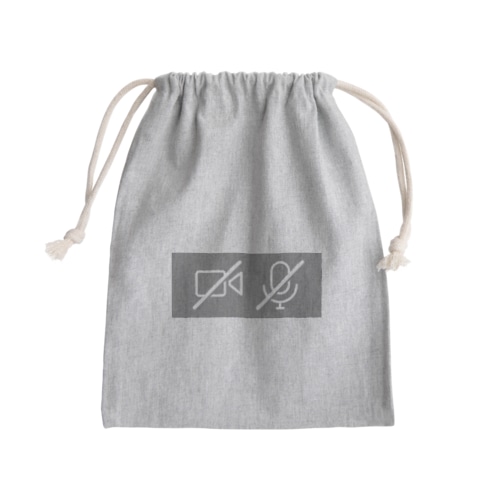テレワーク・マイクビデオ Mini Drawstring Bag