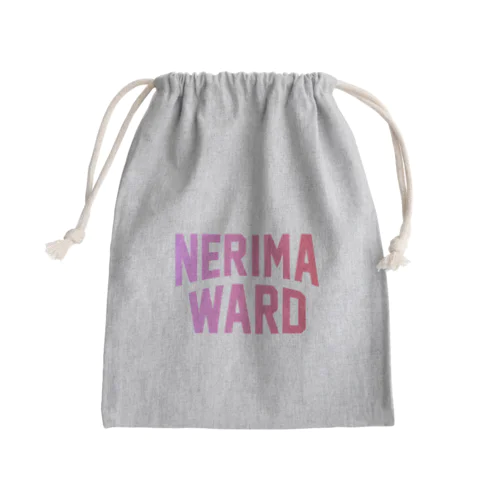 練馬区 NERIMA WARD ロゴピンク　 Mini Drawstring Bag