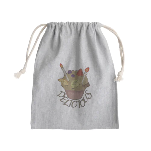 カップケーキ Mini Drawstring Bag