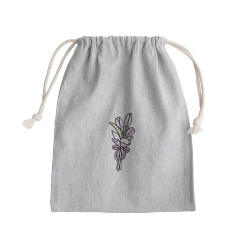 チューリップの花束 Mini Drawstring Bag